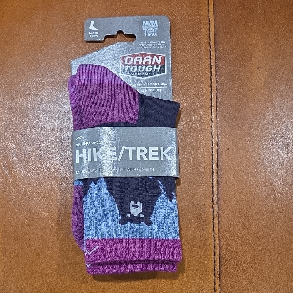 Darn Tough Women's Hike/Trek Socks - Purple and Blue